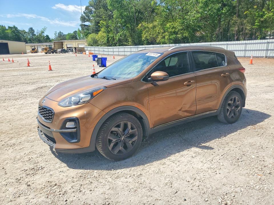 2020 Kia Sportage VIN KNDP63AC3L7684187 COPART salvage auction — FRONT END, Nc - Salvage Certificate Of Title, sold $3,200 on 2026-07-31 (photo 1)