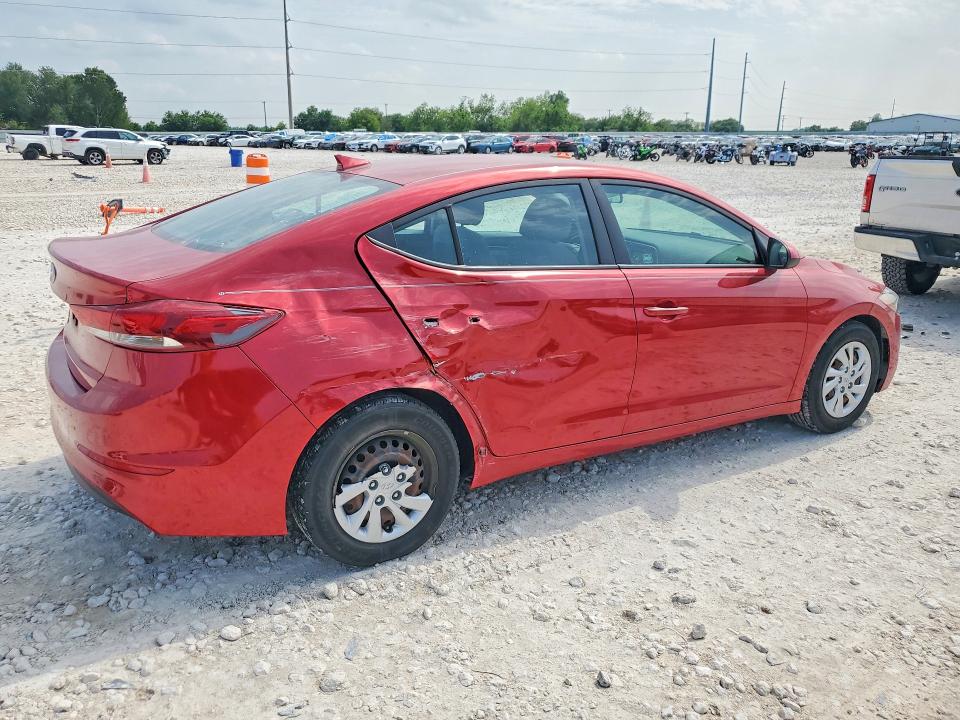 2017 Hyundai Elantra VIN 5NPD74LFXHH154007 COPART salvage auction — SIDE, Tx - Salvage Vehicle Title, sold $675 on 2026-07-30 (photo 3)