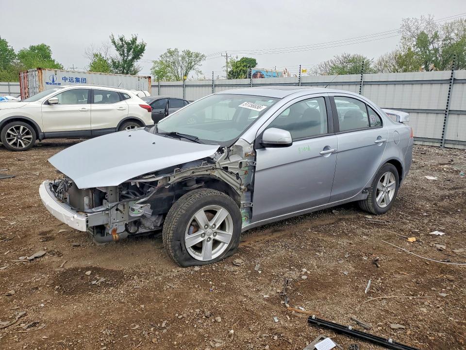 2009 Mitsubishi Lancer VIN JA3AU26U79U007434 COPART salvage auction — FRONT END, IL - SALVAGE CERTIFICATE, sold $375 on 2026-07-29 (photo 1)
