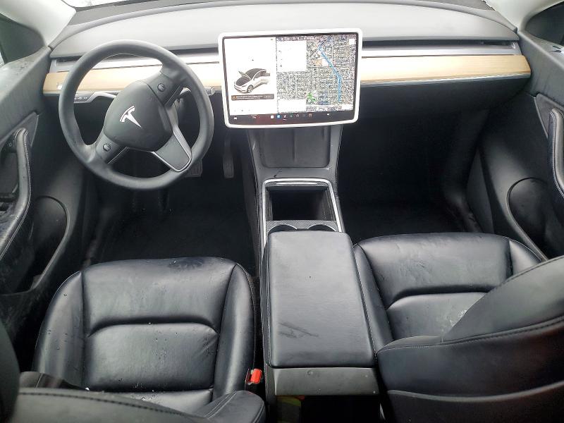 2021 Tesla Model y VIN 5YJYGAEE4MF258540 COPART salvage auction — FRONT END, CA - SALVAGE CERTIFICATE, sold $6,100 on 2026-07-25 (photo 8)