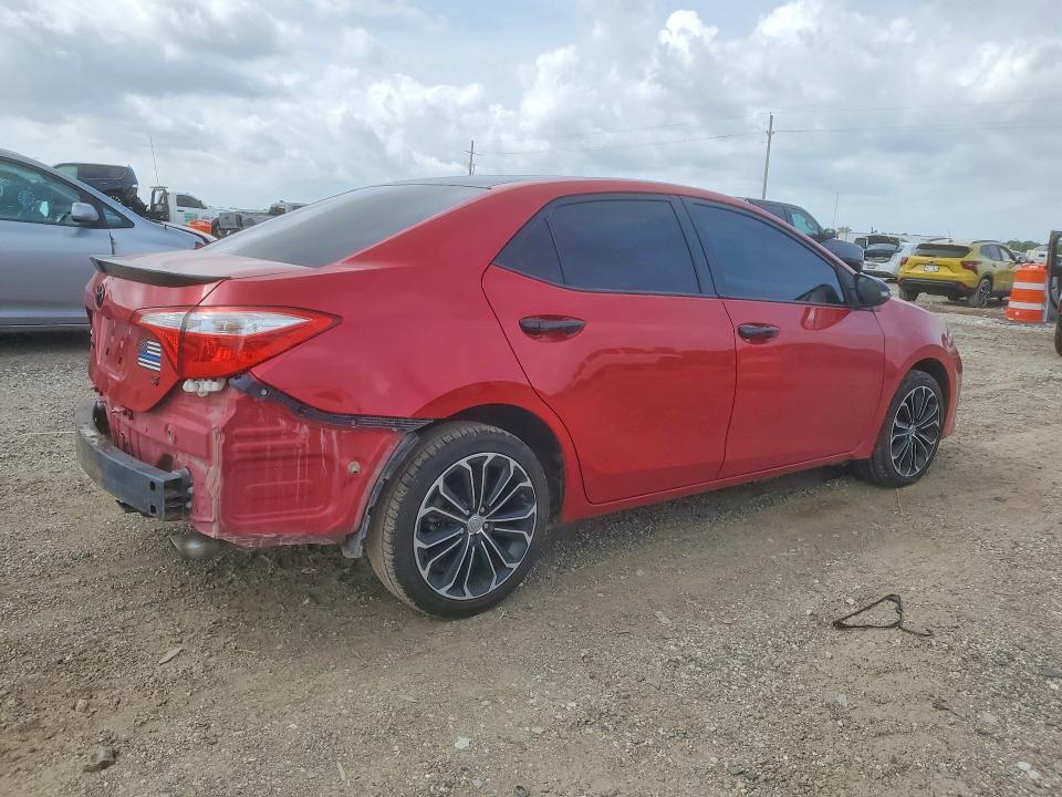 2014 Toyota Corolla VIN 5YFBURHE6EP024382 COPART salvage auction — REAR END, TX - SALVAGE VEHICLE TITLE, sold $1,750 on 2026-07-23 (photo 3)