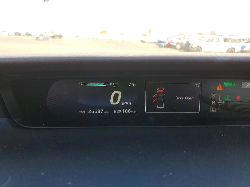 2016 Toyota Mirai VIN JTDBVRBD6GA000734 COPART salvage auction — FRONT END, Ca - Salvage Certificate, sold $225 on 2026-07-06 (photo 9)