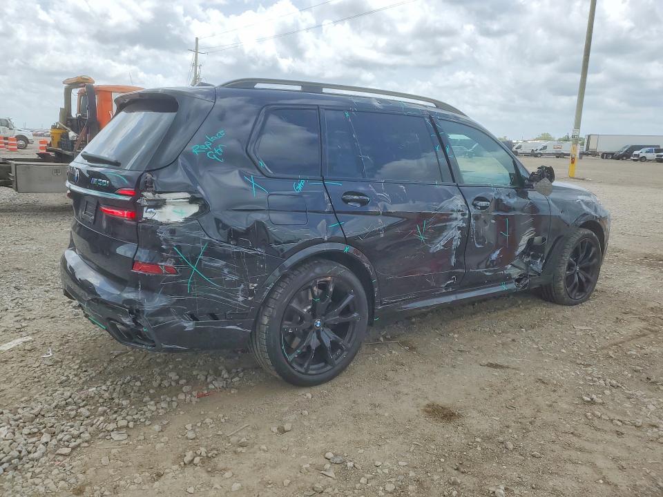 2025 BMW X7 VIN 5UX33EM02S9X77515 COPART salvage auction — SIDE, Tx - Salvage Vehicle Title, sold $44,250 on 2026-07-09 (photo 3)