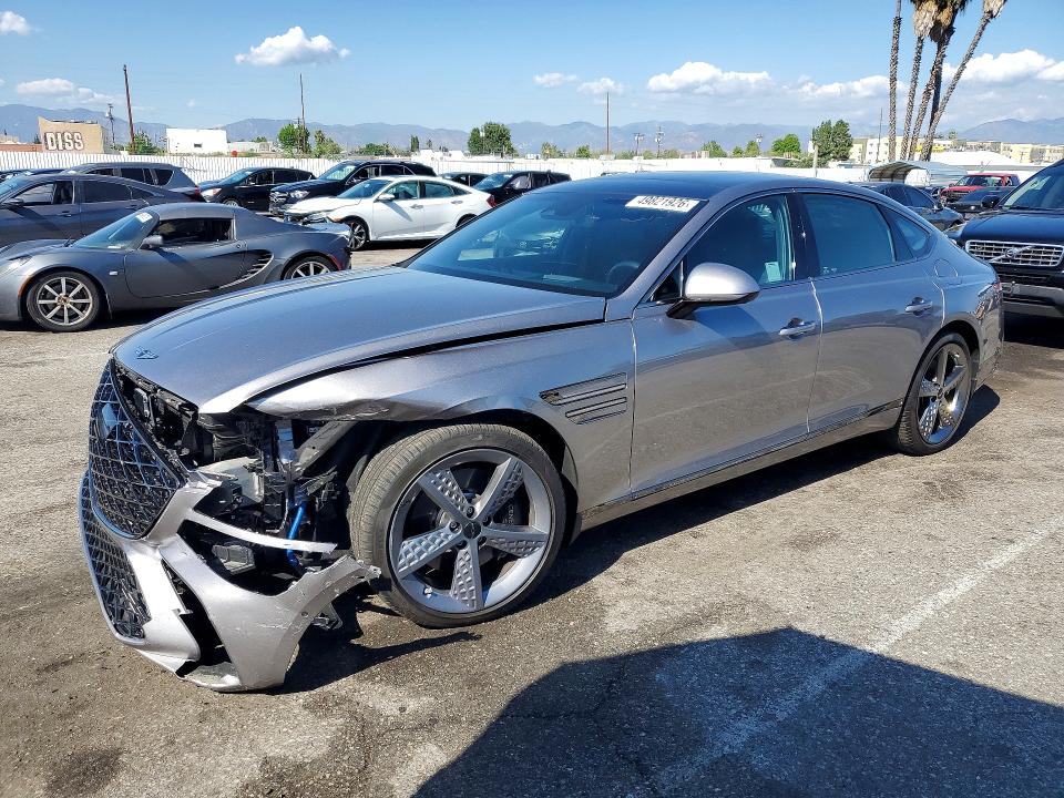 2025 Genesis G80 VIN KMTGG4SD5SU259615 COPART salvage auction — FRONT END, Ca - Salvage Certificate, sold $19,900 on 2026-07-03 (photo 1)