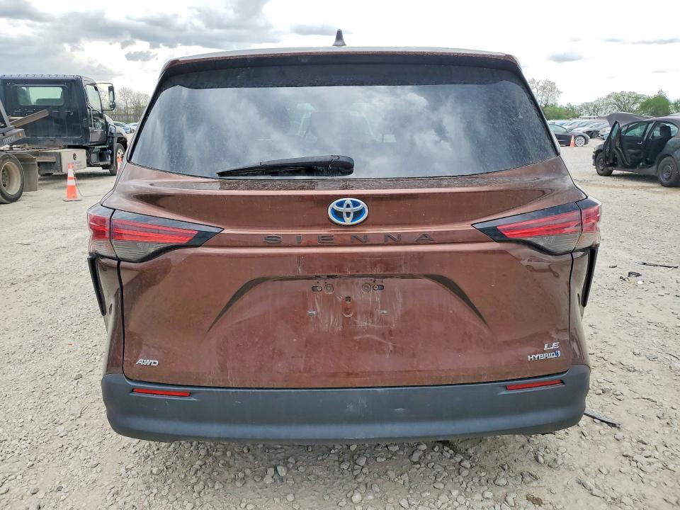 2021 Toyota Sienna VIN 5TDKSKFC5MS016343 COPART salvage auction — FRONT END, Id - Salvage Certificate Of Title, sold $8,800 on 2026-07-21 (photo 6)