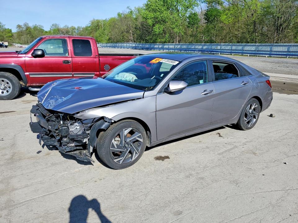 2025 Hyundai Elantra VIN KMHLS4DG4SU856169 COPART salvage auction — FRONT END, FL - CERT OF TITLE SLVG REBUILDABLE, sold $5,000 on 2026-07-11 (photo 1)