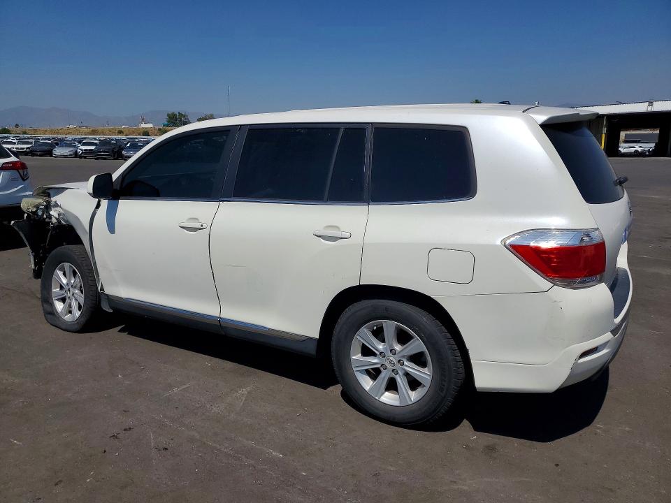 2011 Toyota Highlander VIN 5TDZA3EH9BS012913 COPART salvage auction — FRONT END, CA - SALVAGE CERTIFICATE, sold $2,150 on 2026-07-15 (photo 2)