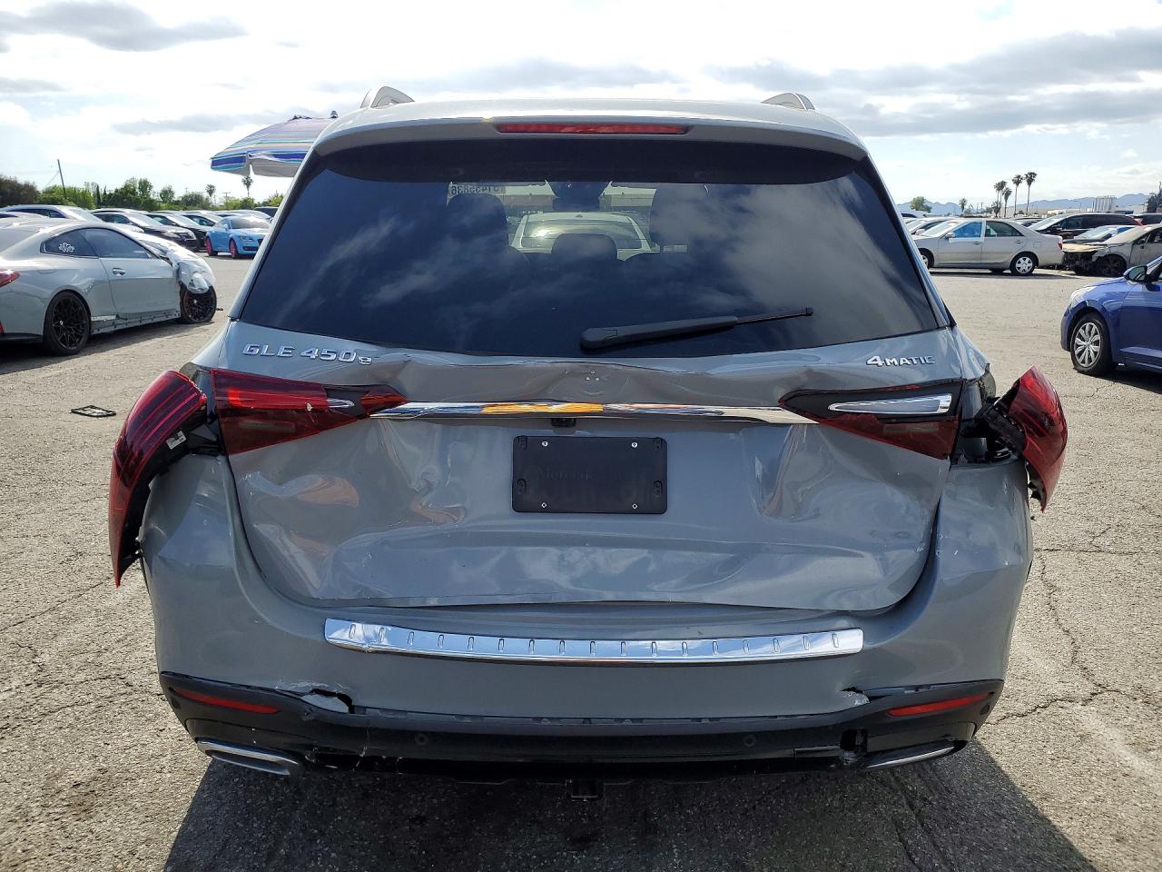 2024 Mercedes-Benz GLE-Class VIN 4JGFB4GB6RB027140 COPART salvage auction — Rear End, CA - SALVAGE CERTIFICATE, sold $40,750 on 2026-06-30 (photo 6)