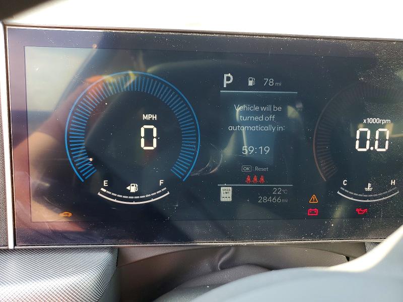 2024 Hyundai Sonata VIN KMHL64JA5RA380367 COPART salvage auction — FRONT END, Mi - Cert Of Title-Salvage Vehicle, sold $5,500 on 2026-07-14 (photo 9)