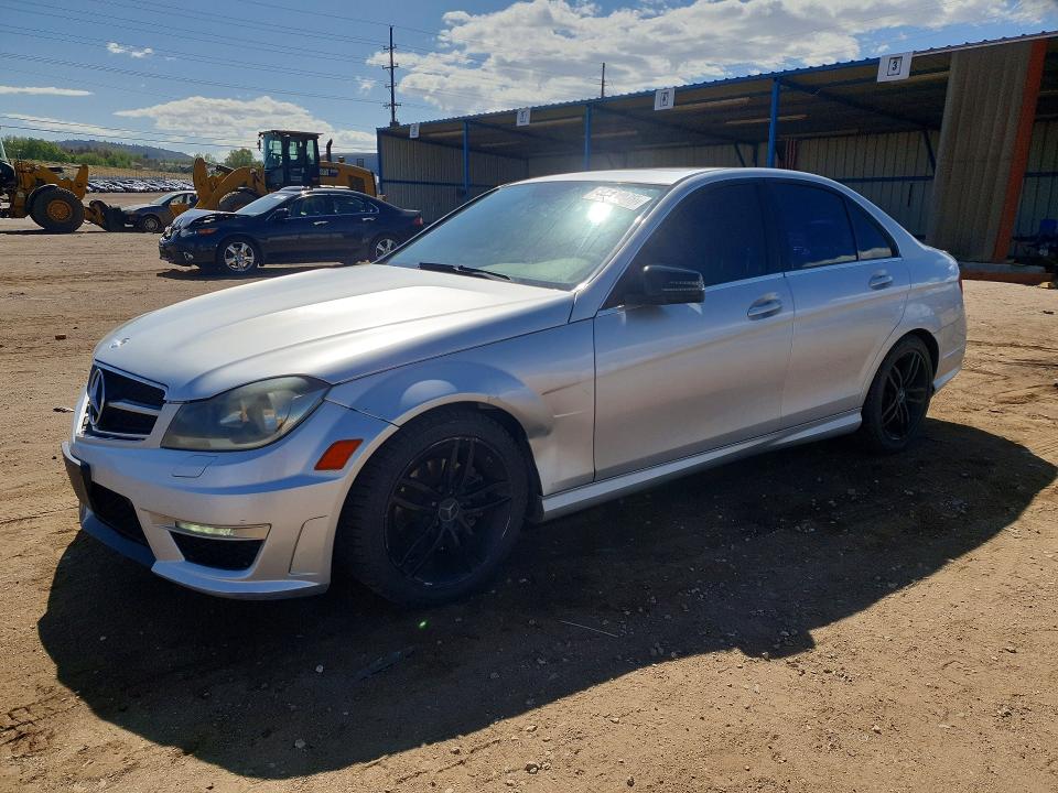 2012 Mercedes-benz C-klasse VIN WDDGF4HB3CR227425 COPART salvage auction — FRONT END, Tx - Dis/Dlr/Exp Only Salvage Title, sold $650 on 2026-07-08 (photo 1)