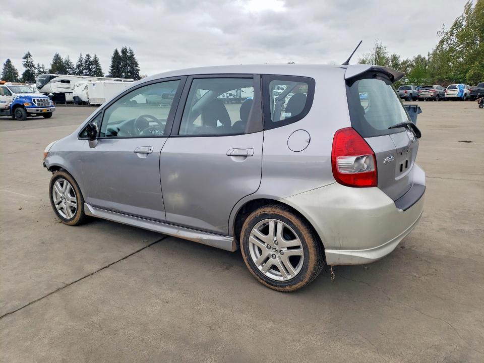2007 Honda Fit VIN JHMGD38647S030418 COPART salvage auction — FRONT END, Or - Salvage Title Certificate, sold $1,400 on 2026-07-06 (photo 2)