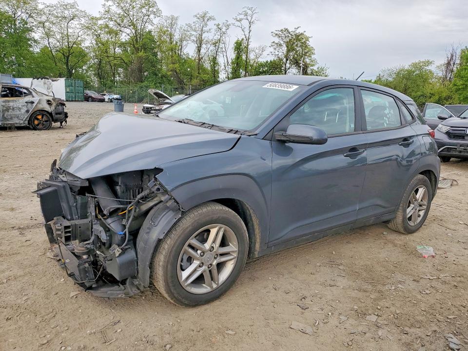 2021 Hyundai Kona VIN KM8K12AA0MU719753 COPART salvage auction — FRONT END, MD - CERT OF SALVAGE > 75% DAMAGE, sold $2,300 on 2026-07-28 (photo 1)