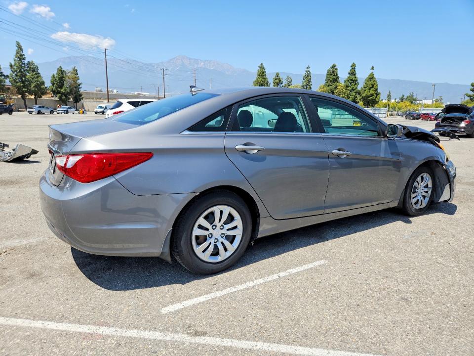 2012 Hyundai Sonata VIN 5NPEB4ACXCH502375 COPART salvage auction — FRONT END, Ca - Salvage Certificate, sold $875 on 2026-07-07 (photo 3)