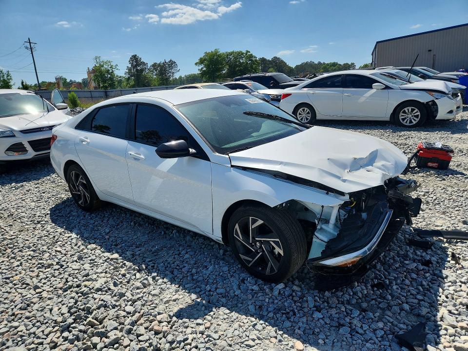 2025 Hyundai Elantra VIN KMHLM4DG6SU010944 COPART salvage auction — FRONT END, Ga - Cert Of Title-Salvage, sold $5,600 on 2026-07-30 (photo 4)