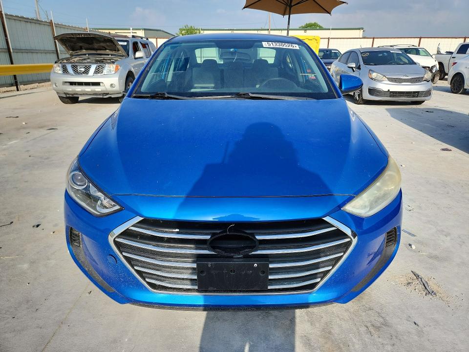 2017 Hyundai Elantra VIN KMHD74LF1HU078971 COPART salvage auction — UNDERCARRIAGE, Tx - Salvage Vehicle Title, sold $2,550 on 2026-07-14 (photo 5)