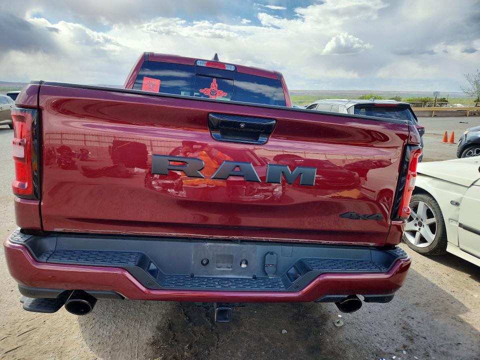 2025 Ram 1500 VIN 1C6SRFGP8SN595133 COPART salvage auction — FRONT END, Nm - Cert Of Title-Salvage, sold $6,700 on 2026-08-24 (photo 6)