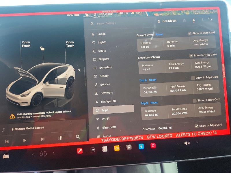 2023 Tesla Model y VIN 7SAYGDEF9PF793574 COPART salvage auction — REAR END, Ar - Cert Of Title-Salvage, sold $13,500 on 2026-07-22 (photo 9)