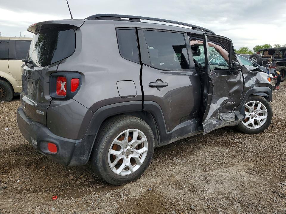2018 Jeep Renegade VIN ZACCJABB9JPJ43617 COPART salvage auction — ALL OVER, TX - NONREPAIRABLE TITLE (P), sold $350 on 2026-08-19 (photo 3)