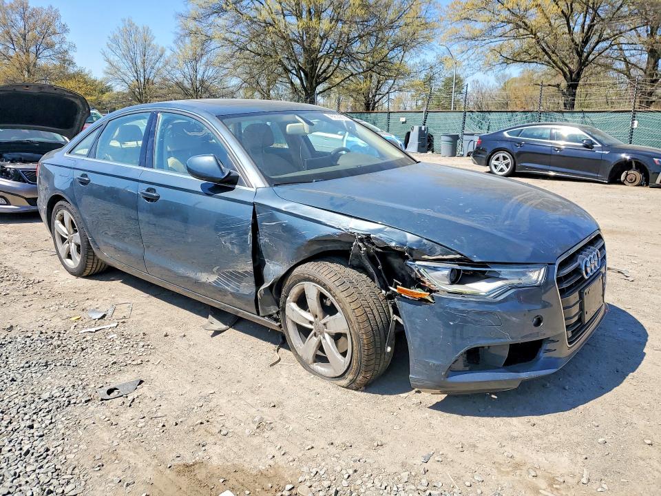 2012 Audi A6 VIN WAUDFAFCXCN131772 COPART salvage auction — FRONT END, Salvage Title, sold $425 on 2026-07-09 (photo 4)