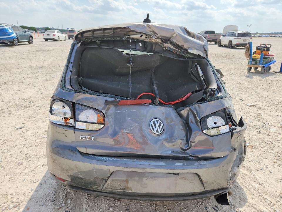 2012 Volkswagen Gti VIN WVWFD7AJ8CW135856 COPART salvage auction — REAR END, Tx - Certificate Of Title, sold $100 on 2026-08-13 (photo 6)