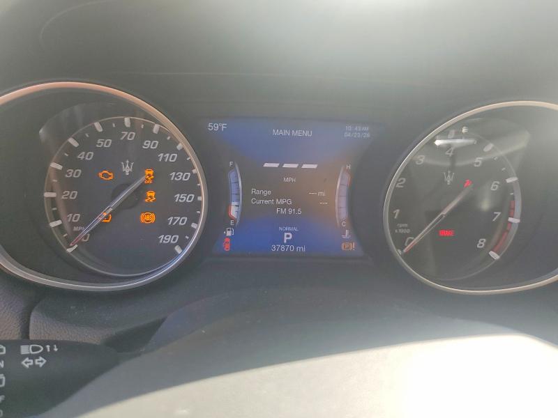2020 Maserati Levante VIN ZN661XUA5LX356795 COPART salvage auction — FRONT END, IL - SALVAGE CERTIFICATE, sold $8,300 on 2026-07-07 (photo 9)
