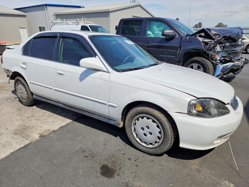 2000 Honda Civic VIN JHMEJ8649YS000637 COPART salvage auction — REAR END, CA - SALVAGE CERTIFICATE, sold $500 on 2026-07-16 (photo 4)