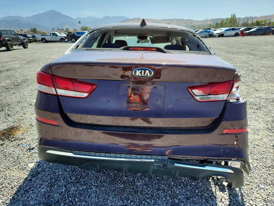 2019 Kia Optima VIN 5XXGT4L36KG370874 COPART salvage auction — SIDE, Ca - Salvage Certificate, sold $800 on 2026-07-08 (photo 6)