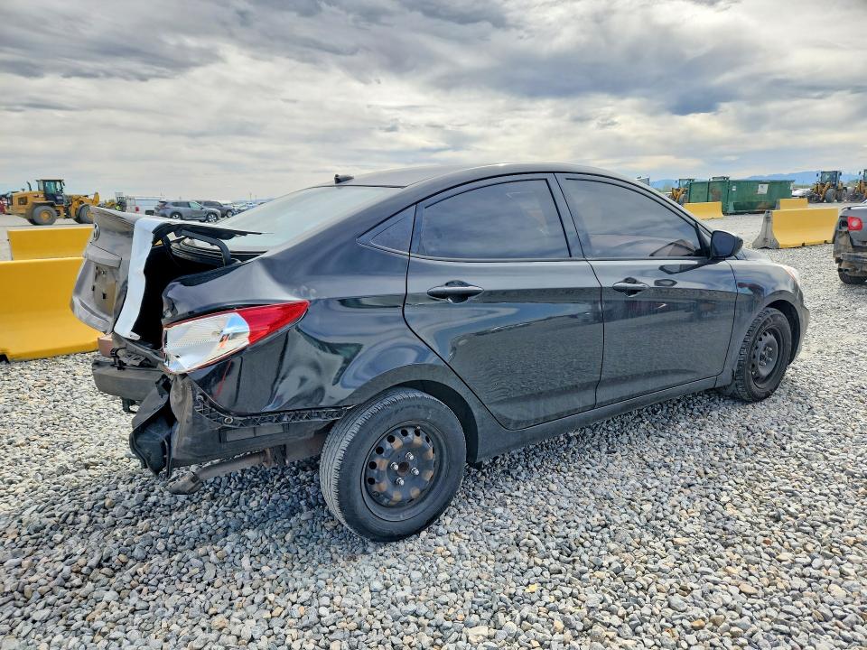 2016 Hyundai Accent VIN KMHCT4AE4GU973189 COPART salvage auction — REAR END, ID - SALVAGE CERTIFICATE OF TITLE, sold $850 on 2026-07-07 (photo 3)