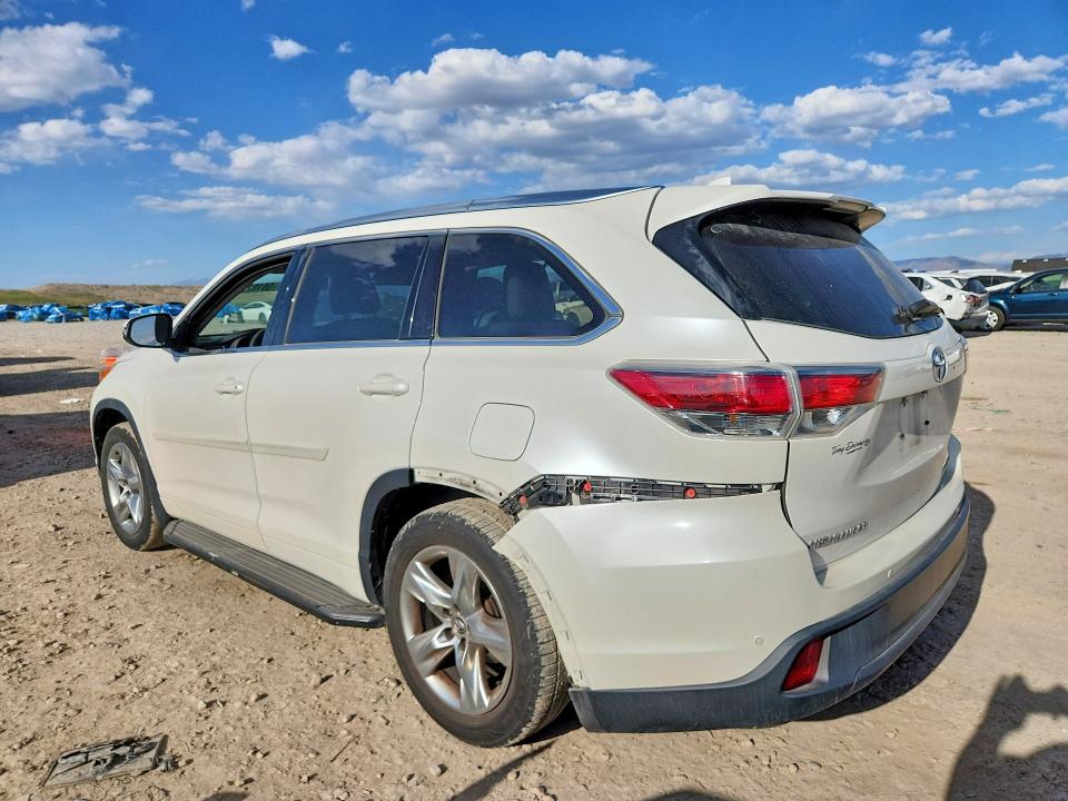 2016 Toyota Highlander VIN 5TDDKRFH1GS264364 COPART salvage auction — REAR END, Ut - Salvage Certificate, sold $6,900 on 2026-07-31 (photo 2)