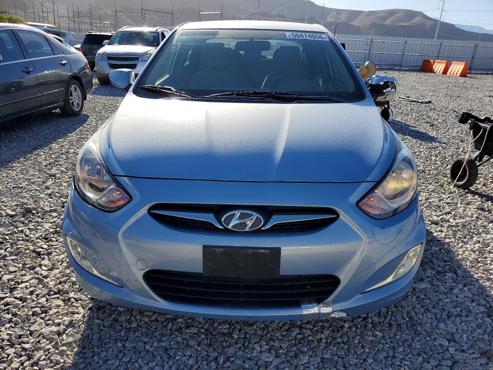 2012 Hyundai Accent VIN KMHCU4AE6CU075829 COPART salvage auction — FRONT END, Nv - Salvage Title, sold $850 on 2026-07-06 (photo 5)