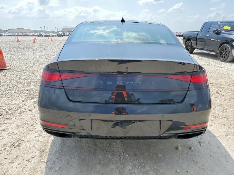 2026 Genesis G90 VIN KMTFD4SDXTU057388 COPART salvage auction — UNDERCARRIAGE, Tx - Salvage Vehicle Title, sold $42,000 on 2026-07-02 (photo 6)