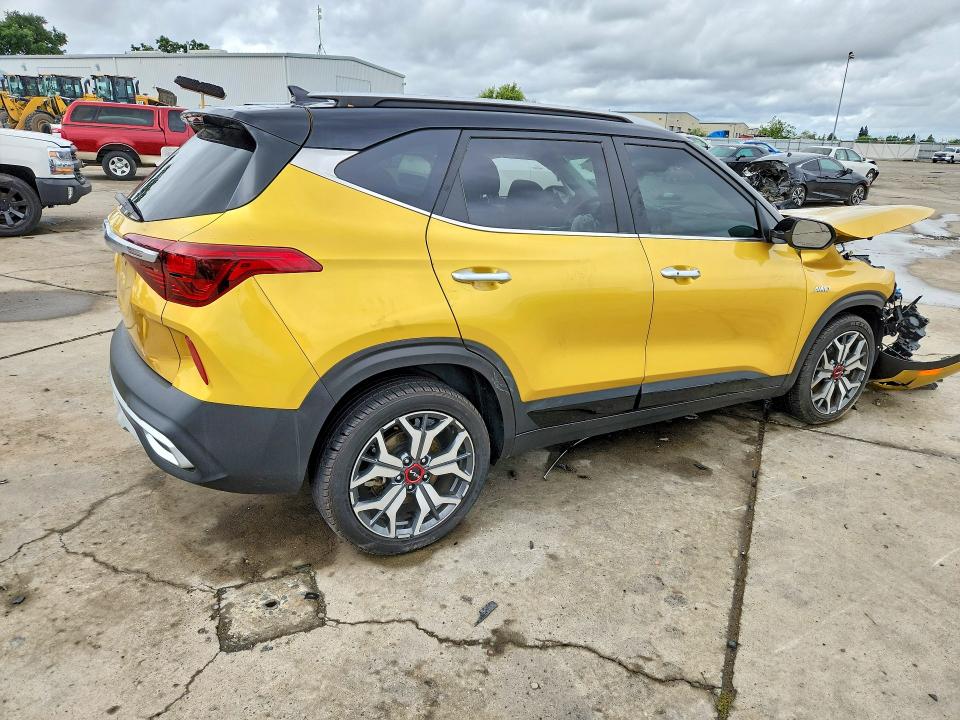 2023 Kia Seltos VIN KNDETCA24P7360596 COPART salvage auction — FRONT END, Ca - Salvage Certificate, sold $1,150 on 2026-07-13 (photo 3)