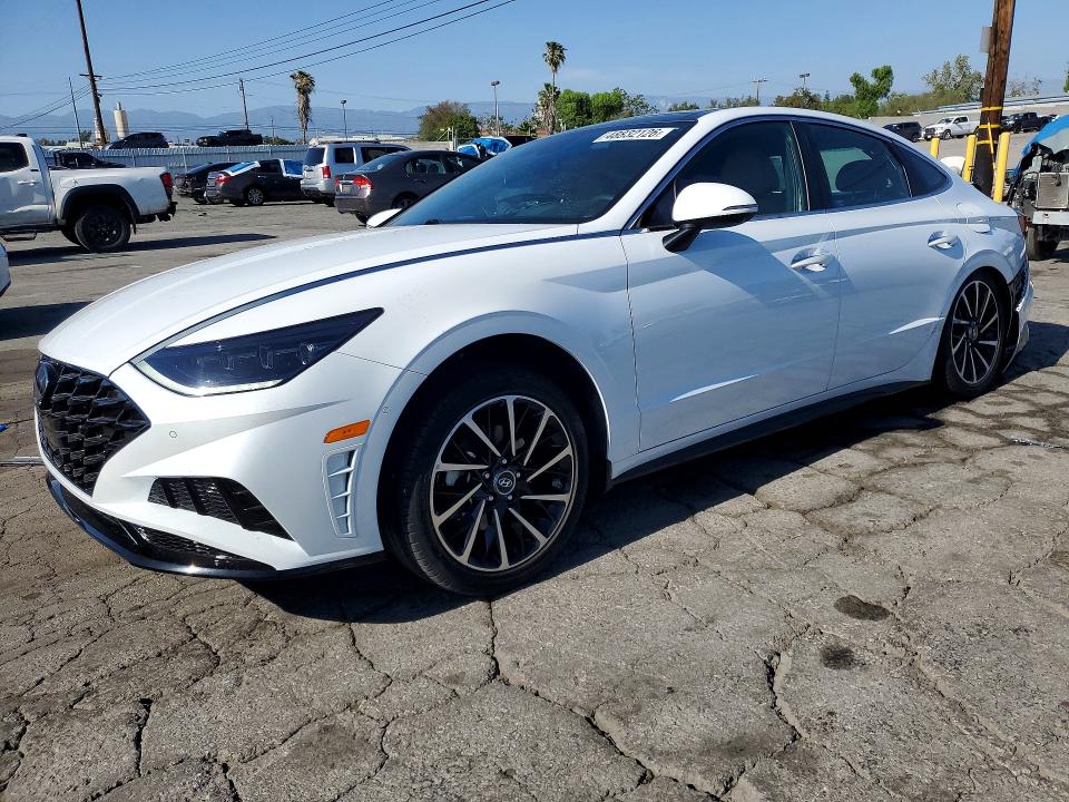 2021 Hyundai Sonata VIN 5NPEH4J26MH080838 COPART salvage auction — SIDE, CA - SALVAGE CERTIFICATE, sold $4,200 on 2026-07-30 (photo 1)