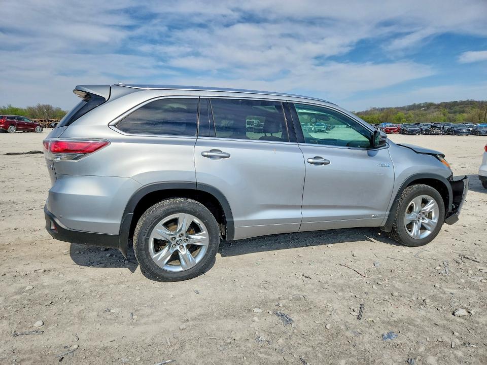 2016 Toyota Highlander VIN 5TDDCRFH6GS015667 COPART salvage auction — FRONT END, Il - Salvage Certificate, sold $6,200 on 2026-07-27 (photo 3)