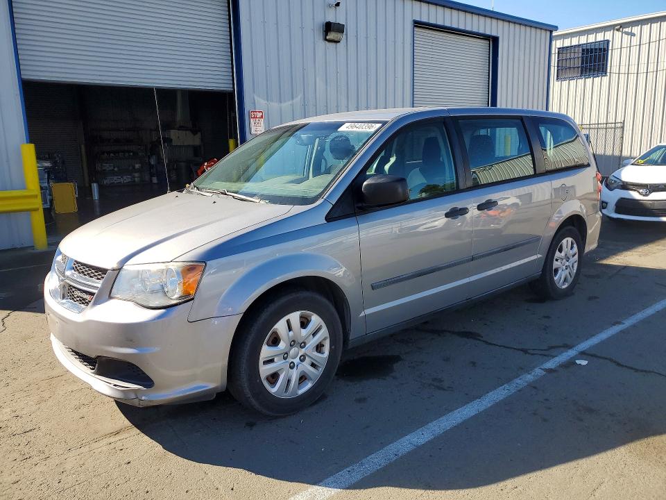2015 Dodge Caravan VIN 2C4RDGBG6FR580948 COPART salvage auction — REAR END, Ca - Dis/Dlr/Exp App For Dup Clean, sold $450 on 2026-07-10 (photo 1)