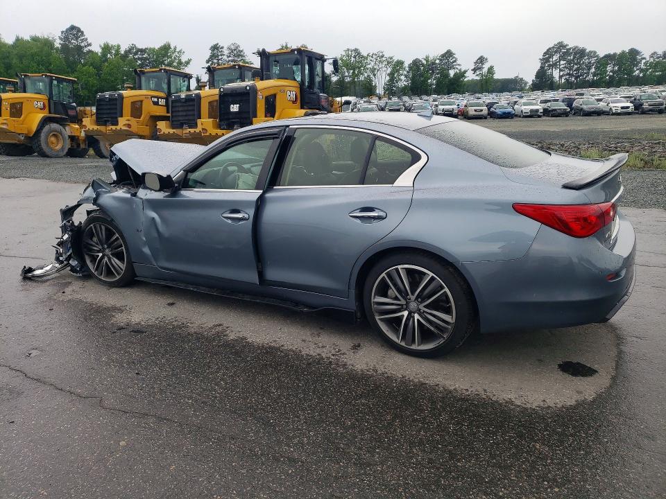 2015 Infiniti Q50 VIN JN1BV7AR8FM394447 COPART salvage auction — FRONT END, Nc - Salvage Certificate Of Title, sold $250 on 2026-07-28 (photo 2)