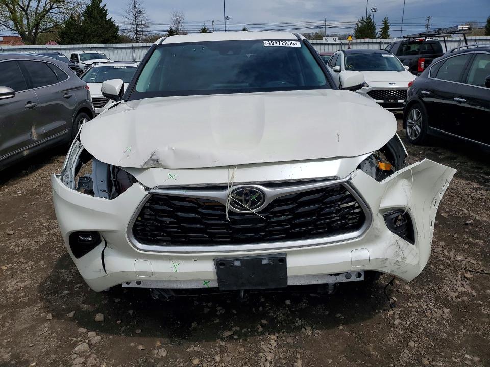2021 Toyota Highlander VIN 5TDBZRBH8MS533321 COPART salvage auction — FRONT END, MD - CERT OF SALVAGE > 75% DAMAGE, sold $14,000 on 2026-07-06 (photo 5)