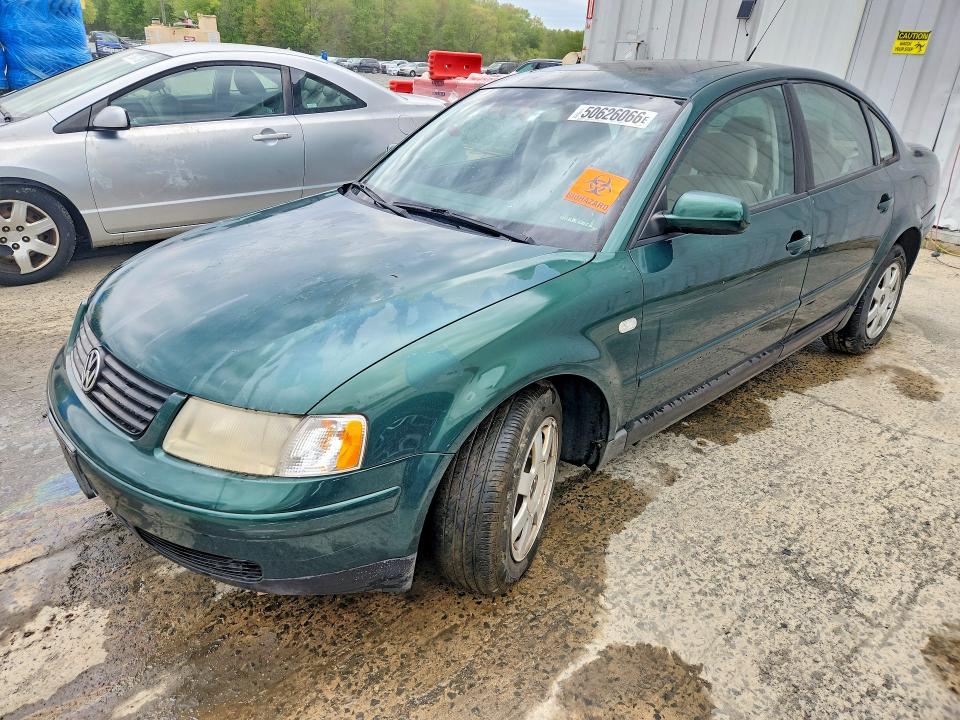 1999 Volkswagen Passat VIN WVWMA63BXXE520282 COPART salvage auction — FRONT END, Nj - Cert Of Title-Salvage, sold $225 on 2026-07-27 (photo 1)