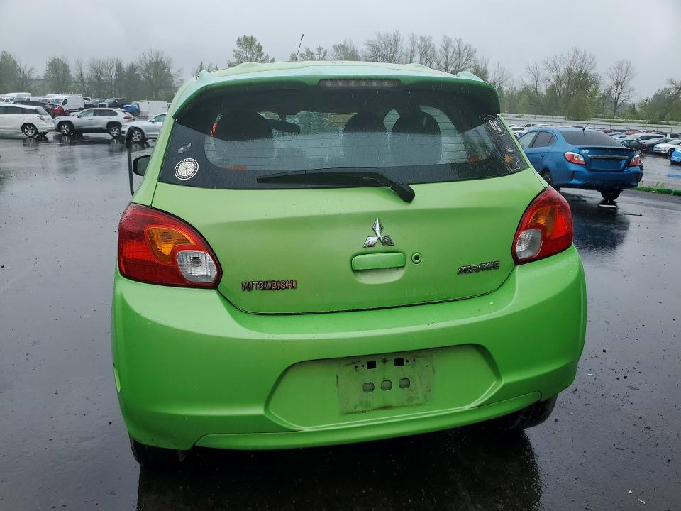 2014 Mitsubishi Mirage VIN ML32A4HJ9EH007082 COPART salvage auction — FRONT END, Or - Lien Papers Salvage, sold $500 on 2026-07-13 (photo 6)