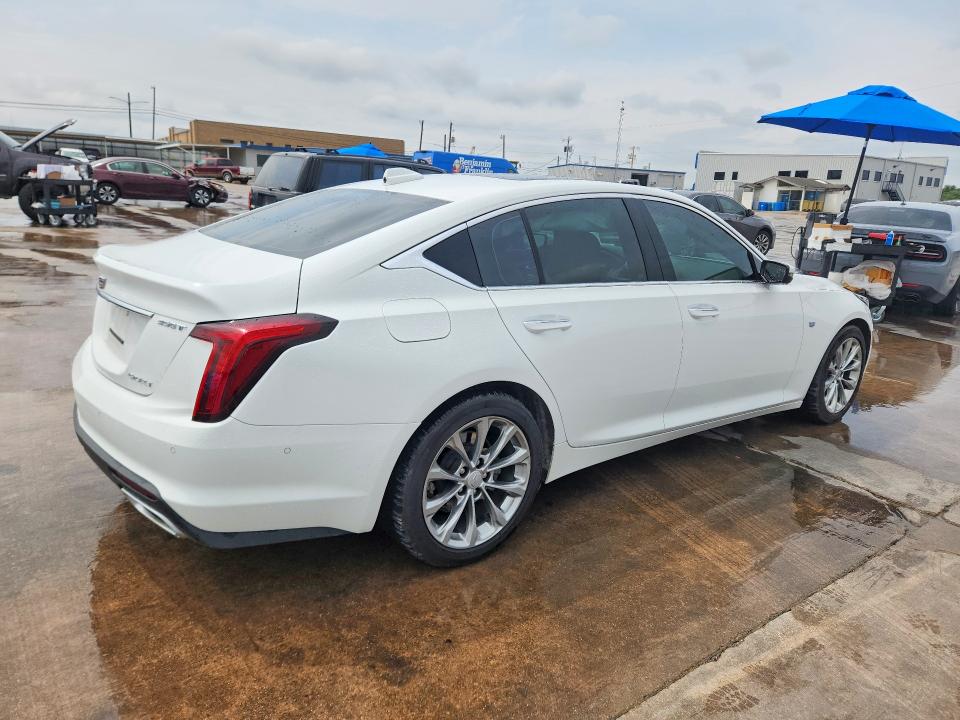 2024 Cadillac Ct5 VIN 1G6DN5RK9R0118679 COPART salvage auction — SIDE, Tx - Salvage Vehicle Title, sold $18,900 on 2026-07-09 (photo 3)