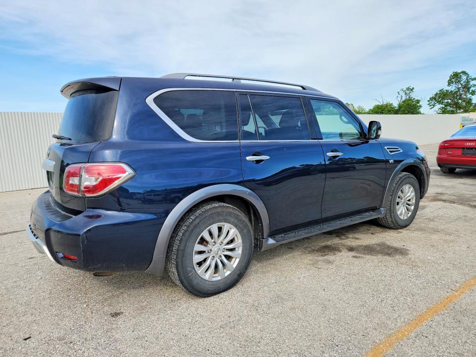 2018 Nissan Armada VIN JN8AY2ND8J9053728 COPART salvage auction — REAR END, AR - CERT OF TITLE-SALVAGE, sold $70 on 2026-07-21 (photo 3)