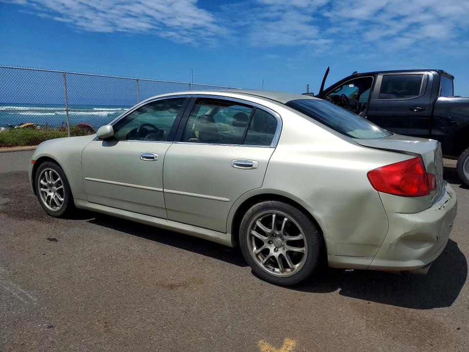 2005 Infiniti G VIN JNKCV51E85M212777 COPART salvage auction — REAR END, HI - CERTIFICATE OF SALVAGE, sold $20 on 2026-07-27 (photo 2)