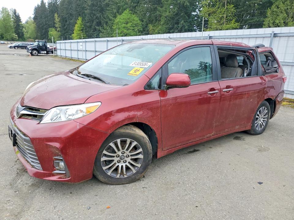 2019 Toyota Sienna VIN 5TDYZ3DC0KS010302 COPART salvage auction — ROOF, WA, sold $6,600 on 2026-07-27 (photo 1)