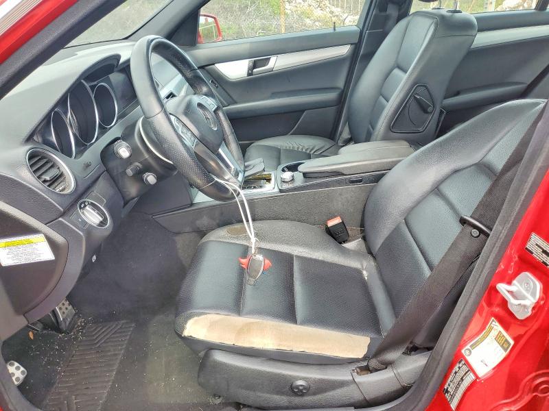 2013 Mercedes-benz C-klasse VIN WDDGF4HB5DA781047 COPART salvage auction — WATER/FLOOD, Hi - Certificate Of Salvage, sold $2 on 2026-07-27 (photo 7)