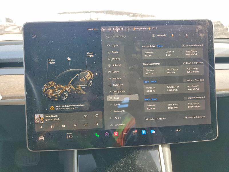 2019 Tesla Model 3 VIN 5YJ3E1EB3KF497449 COPART salvage auction — FRONT END, Salvage Title, sold $7,000 on 2026-07-14 (photo 9)