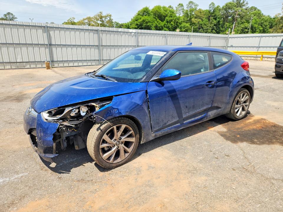 2016 Hyundai Veloster VIN KMHTC6AD9GU302104 COPART salvage auction — FRONT END, Al - Cert Of Title-Salvage Title, sold $550 on 2026-07-06 (photo 1)