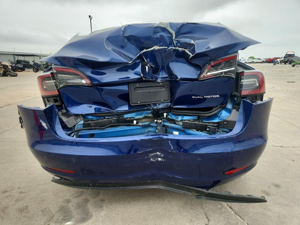 2023 Tesla Model 3 VIN 5YJ3E1EB2PF713492 COPART salvage auction — SIDE, Tx - Salvage Vehicle Title, sold $5,900 on 2026-07-06 (photo 6)