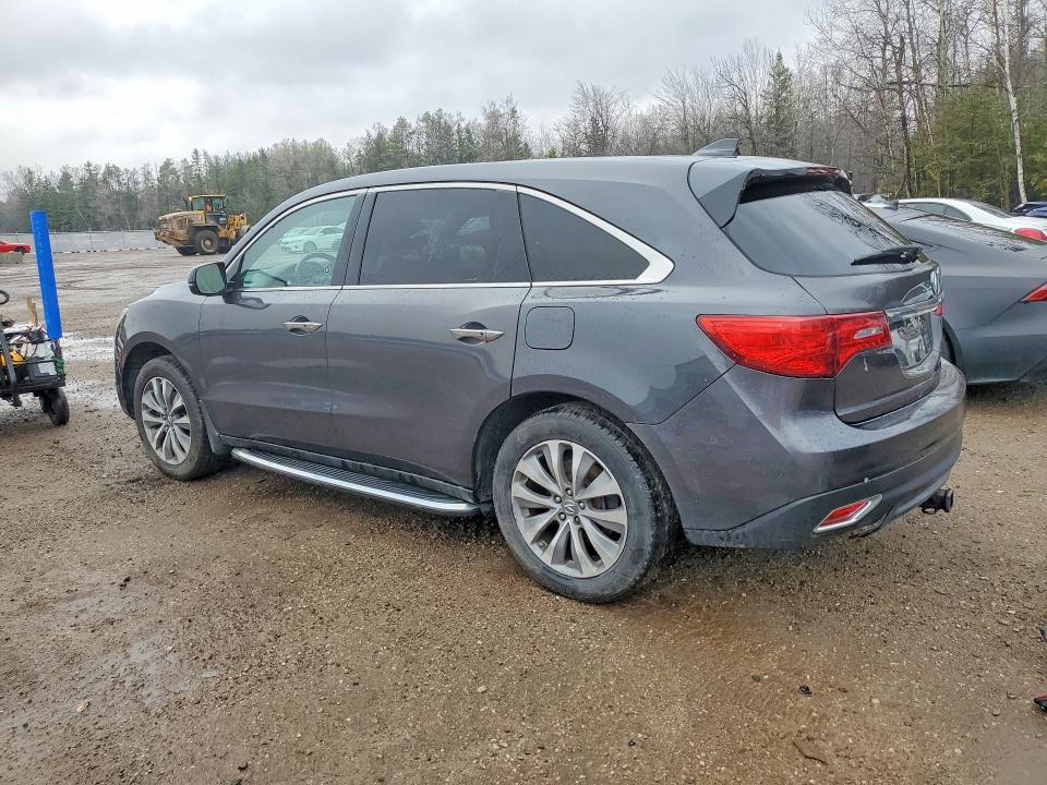 2014 Acura Mdx VIN 5FRYD4H68EB501555 COPART salvage auction — REAR END, On - Permit Salvage, sold $2,150 on 2026-07-02 (photo 2)