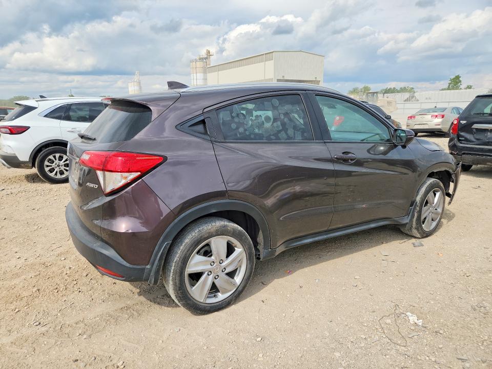 2019 Honda Hr-v VIN 3CZRU6H74KM735848 COPART salvage auction — FRONT END, Mo - Salvage Certificate Of Title, sold $375 on 2026-07-02 (photo 3)