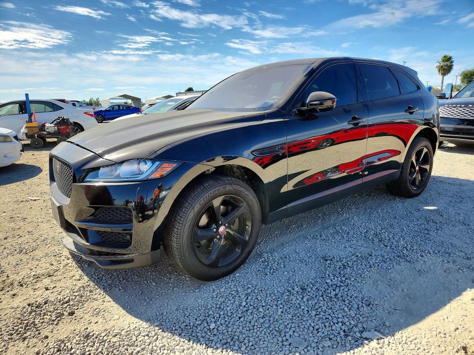 2019 Jaguar F-pace VIN SADCJ2FX8KA355686 COPART salvage auction — FRONT END, Ca - Salvage Certificate, sold $3,100 on 2026-07-10 (photo 1)